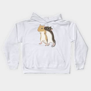 Two Cute hugging gerbils Kids Hoodie